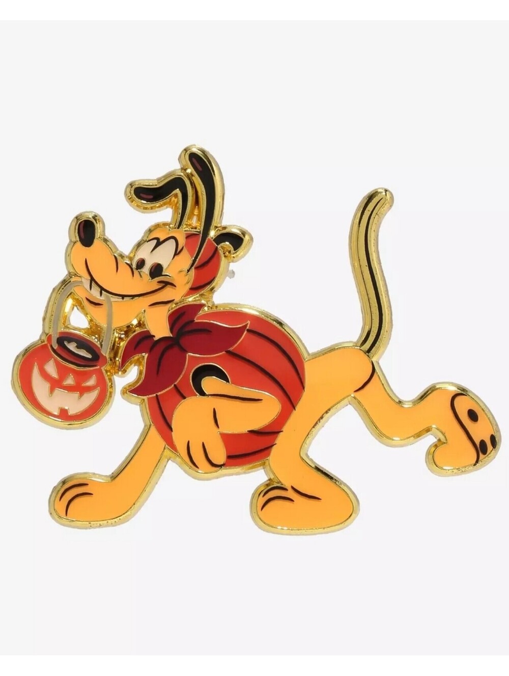Loungefly Disney Pluto Pumpkin Trick or Treat Enamel Pin
